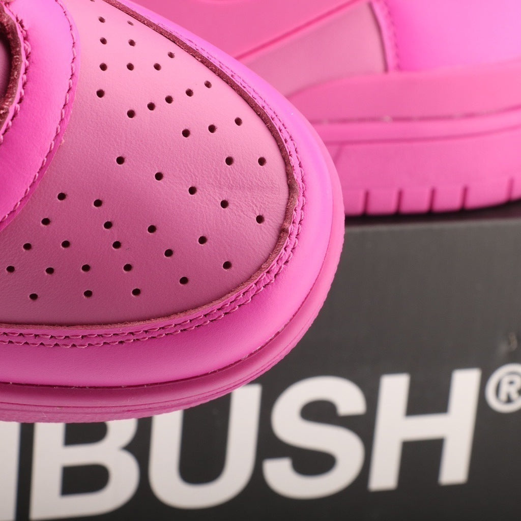 Tênis Cano Alto Couro Fuschia Detalhes Cosmic