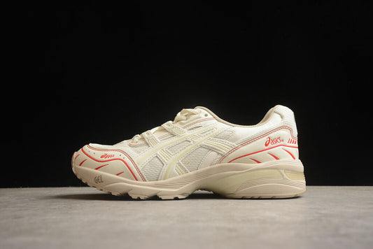 Tênis Runner Malha Bege Detalhes Cinza