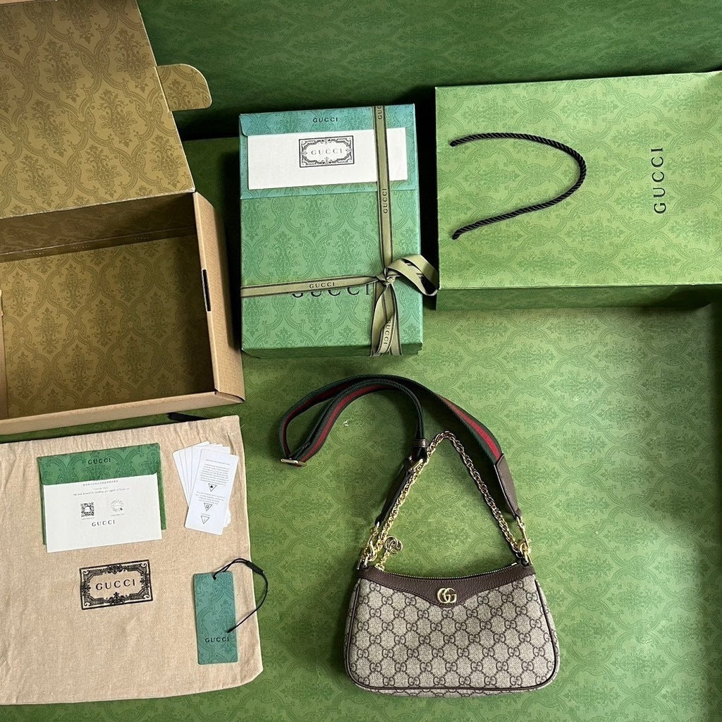 Bolsa Pequena Couro Bege Letras Entrelaçadas Small
