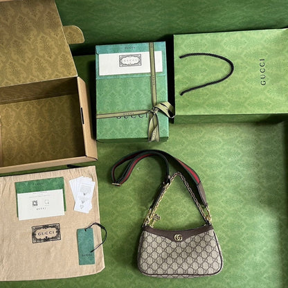Bolsa Pequena Couro Bege Letras Entrelaçadas Small