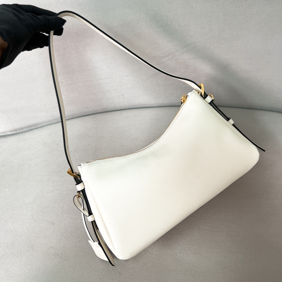 Bolsa Satchel Couro Branco
