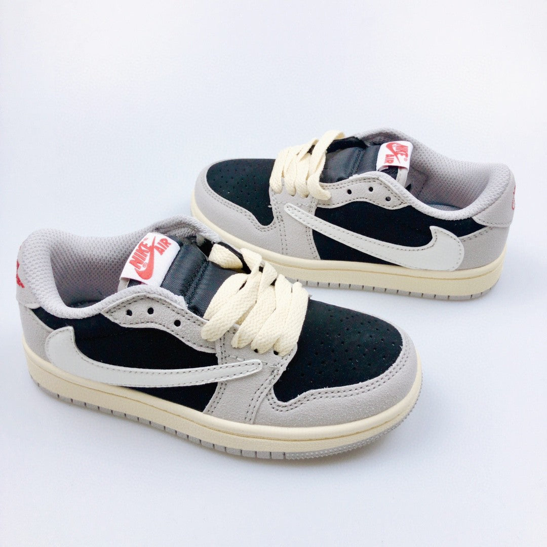 Tênis Cano Alto Basquete Beige Infantil Detalhes Contrastantes