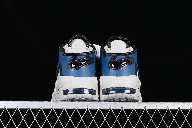 Tênis Cano Alto Mesh Azul Industrial Detalhes Brancos