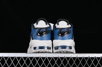 Tênis Cano Alto Mesh Azul Industrial Detalhes Brancos