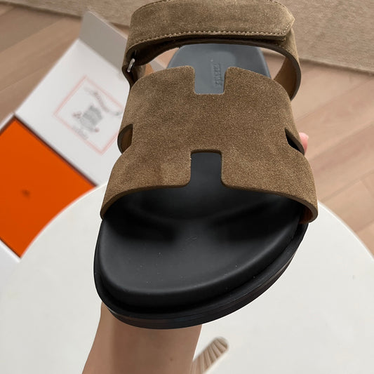 Hermès Chypre Suede - Marrom