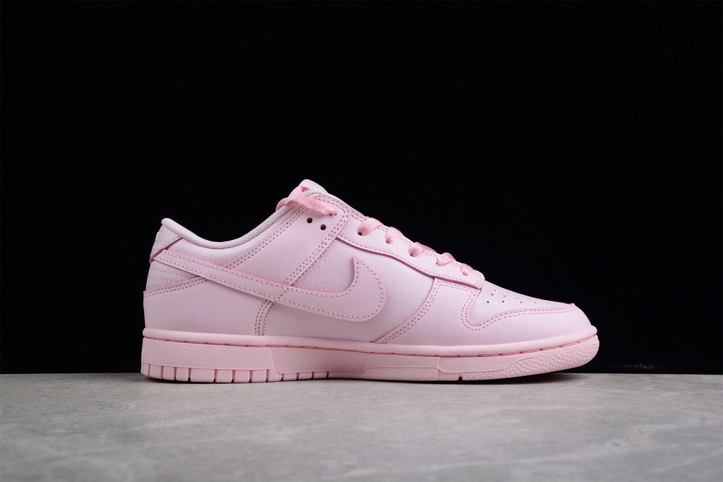 Tênis Cano Baixo Couro Rosa Prism Detalhe Branco