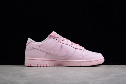Tênis Cano Baixo Couro Rosa Prism Detalhe Branco