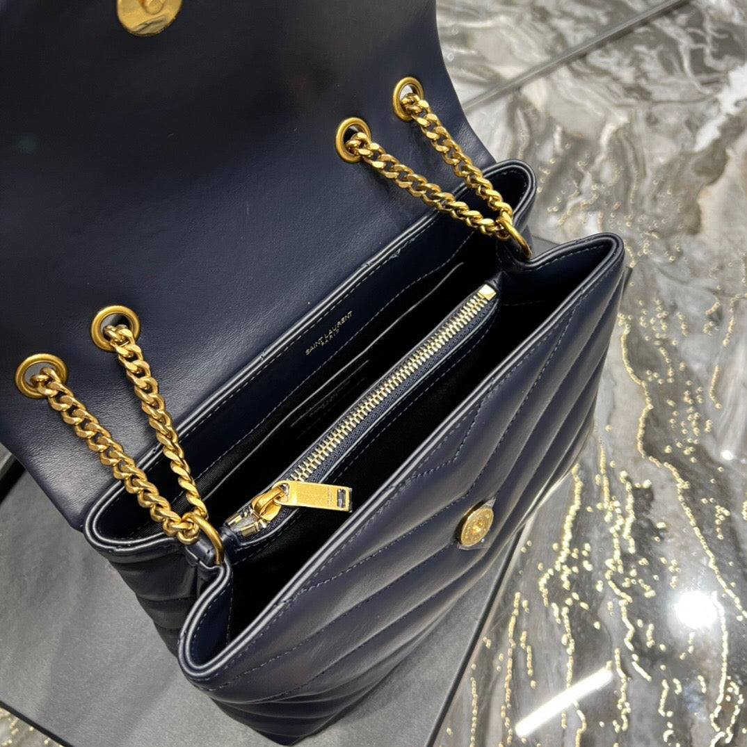 Bolsa Couro Azul