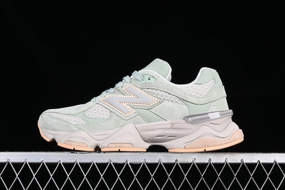 Tênis Runner Couro Cinza Prata Detalhes Verde Musgo