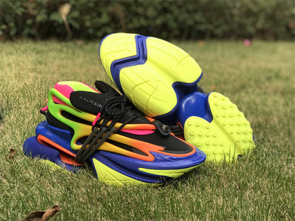 Tênis Cano Baixo Couro Multicolor Estampa Unicórnio