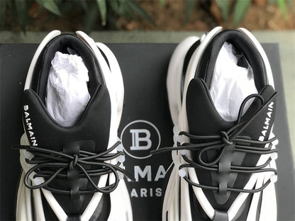 Tênis Couro Cano Baixo Preto Branco