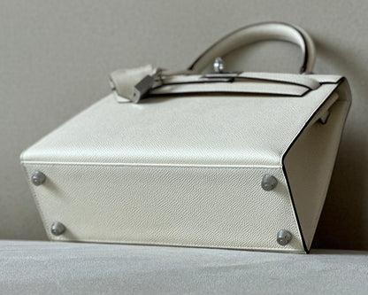 Bolsa Satchel Couro Estruturada com Alça Superior