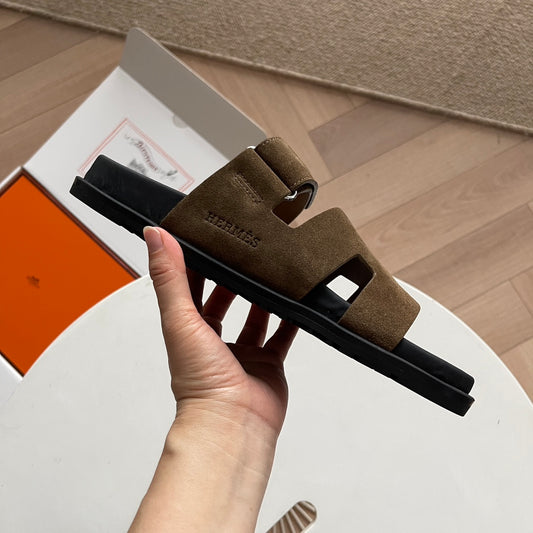 Hermès Chypre Suede - Marrom