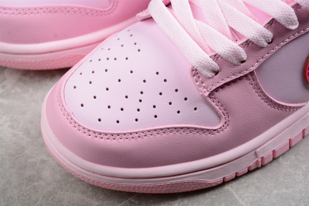 Tênis Cano Baixo Couro Rosa Monocromático