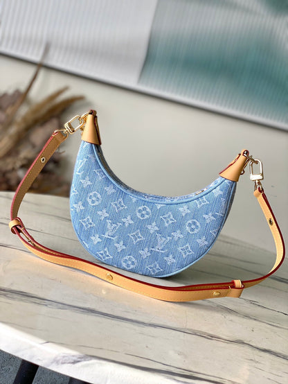 Bolsa Loop Denim Azul Céu