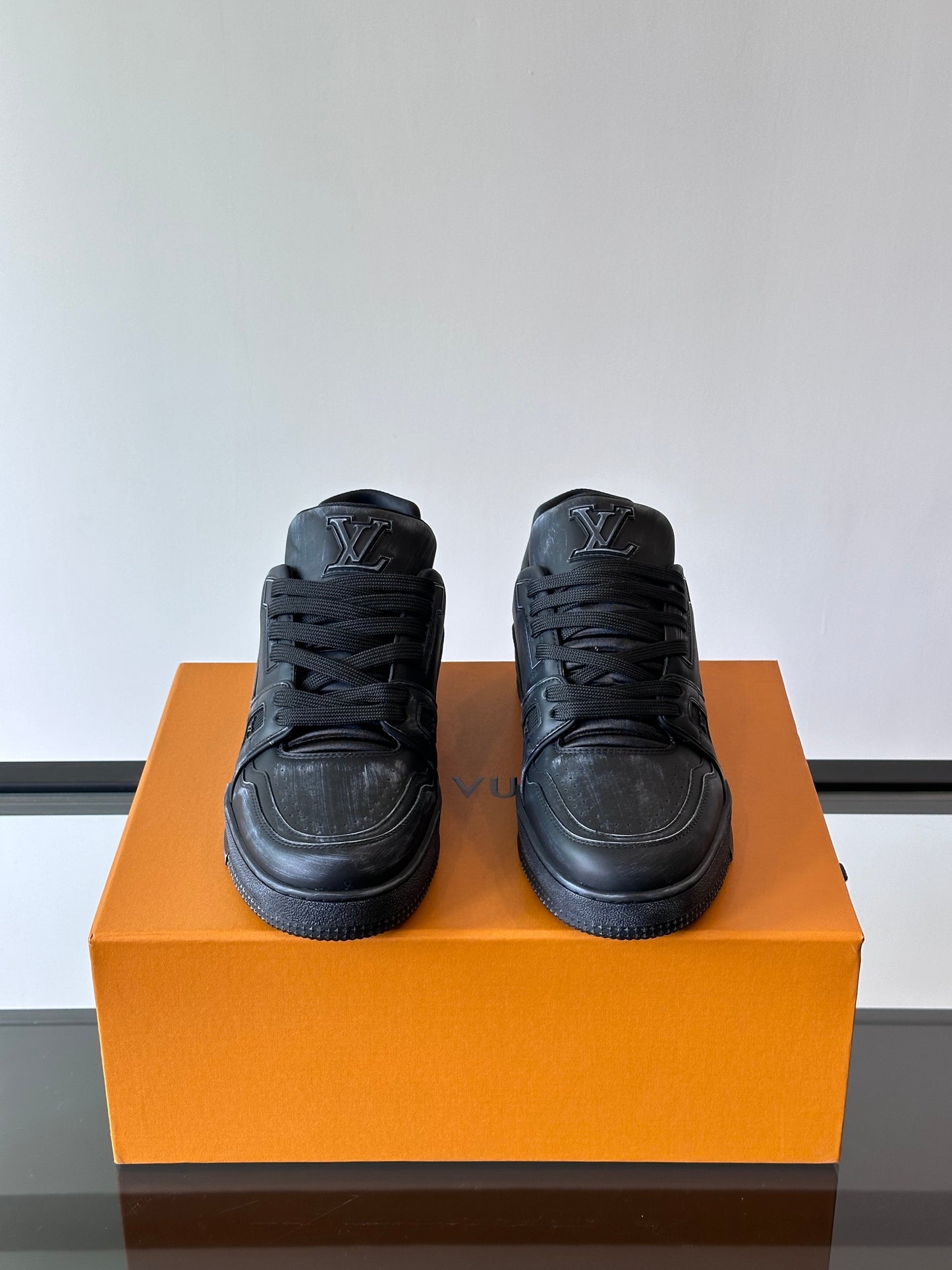 Tênis Casual Couro Preto