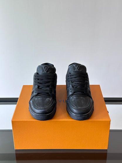 Tênis Casual Couro Preto