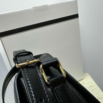 Bolsa Satchel Couro Padrão Geométrico Triângulo Clássica