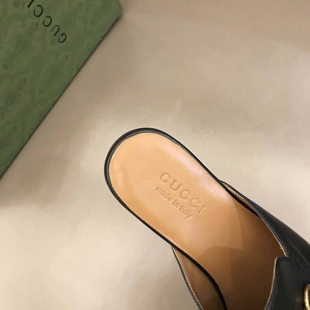 Mocassim Couro Preto Slipper Conforto