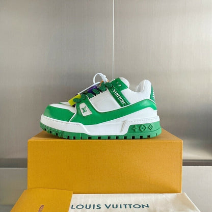 Tênis Casual Couro Verde