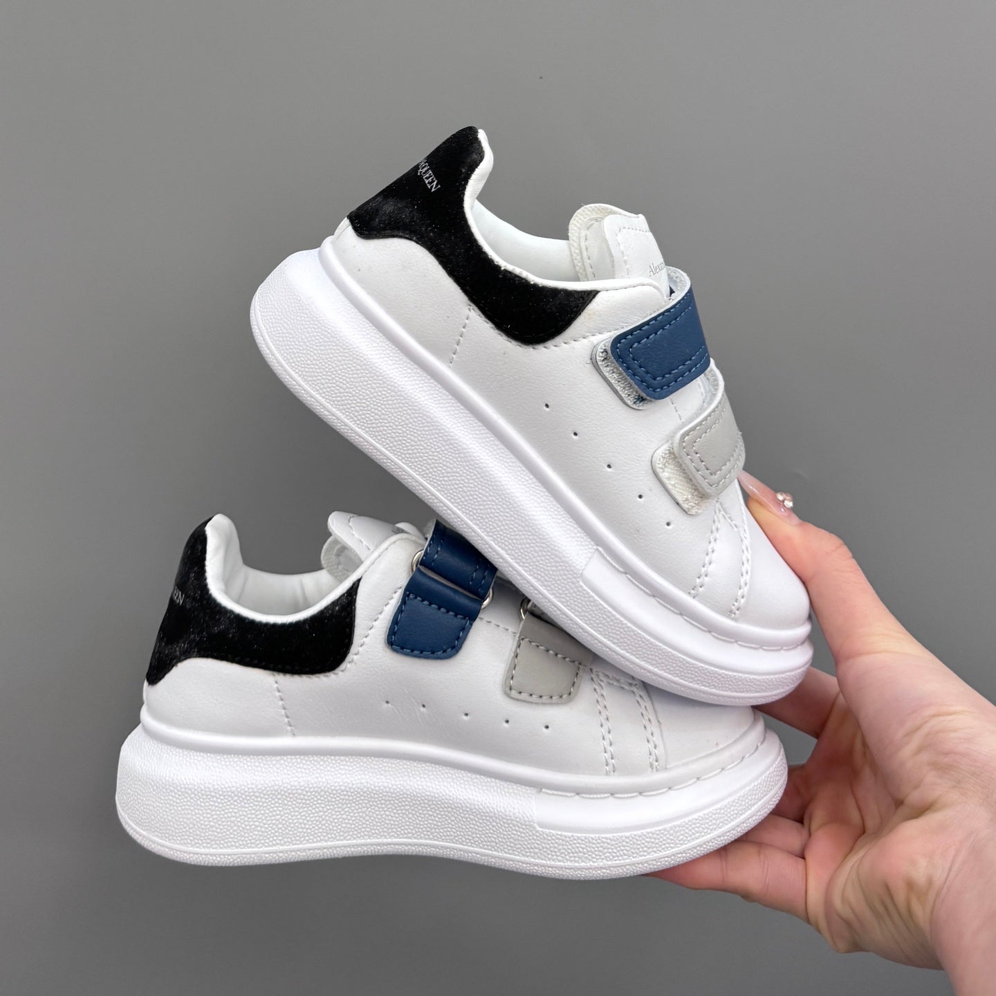 Tênis Couro Infantil Multicolorido Solado Branco