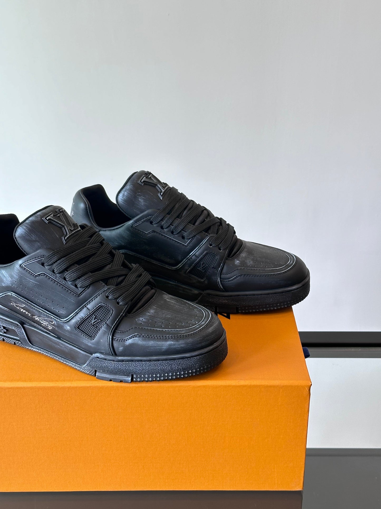 Tênis Casual Couro Preto