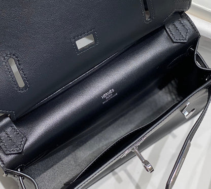Bolsa Pequena Couro Preto Mini
