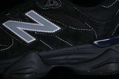 Tênis Runner Malha Preto Cinza e Branco