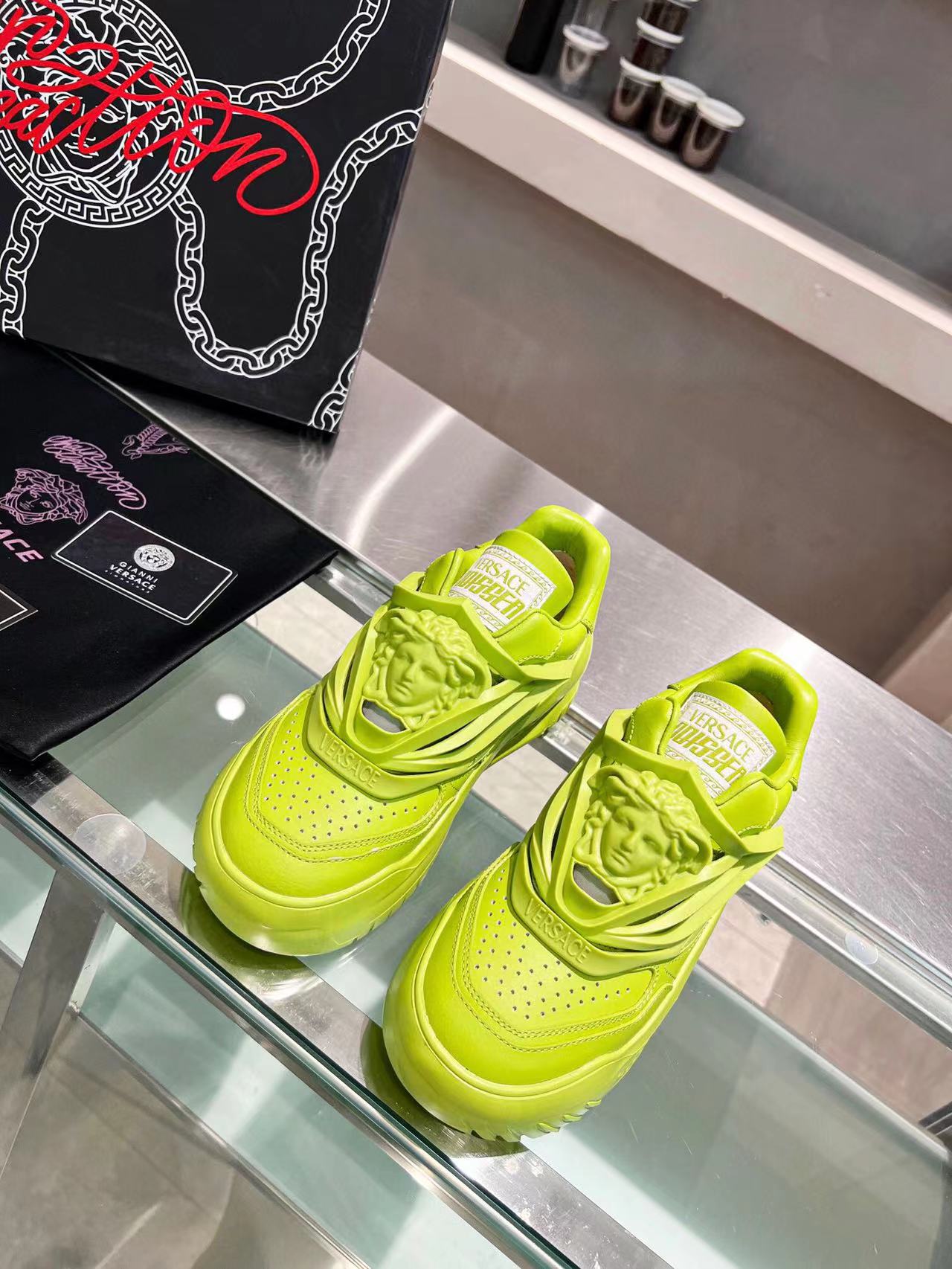 Tênis Runner Neoprene Amarelo Neon