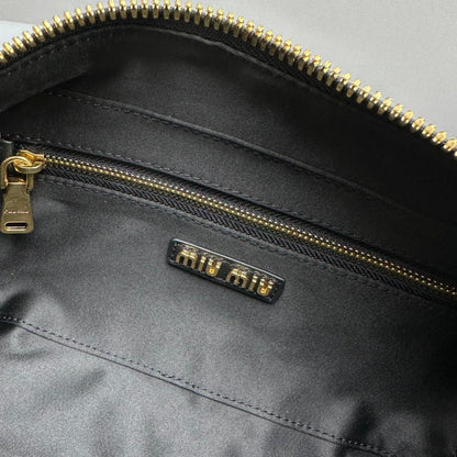 Bolsa Satchel Couro Acolchoado Napa Bege
