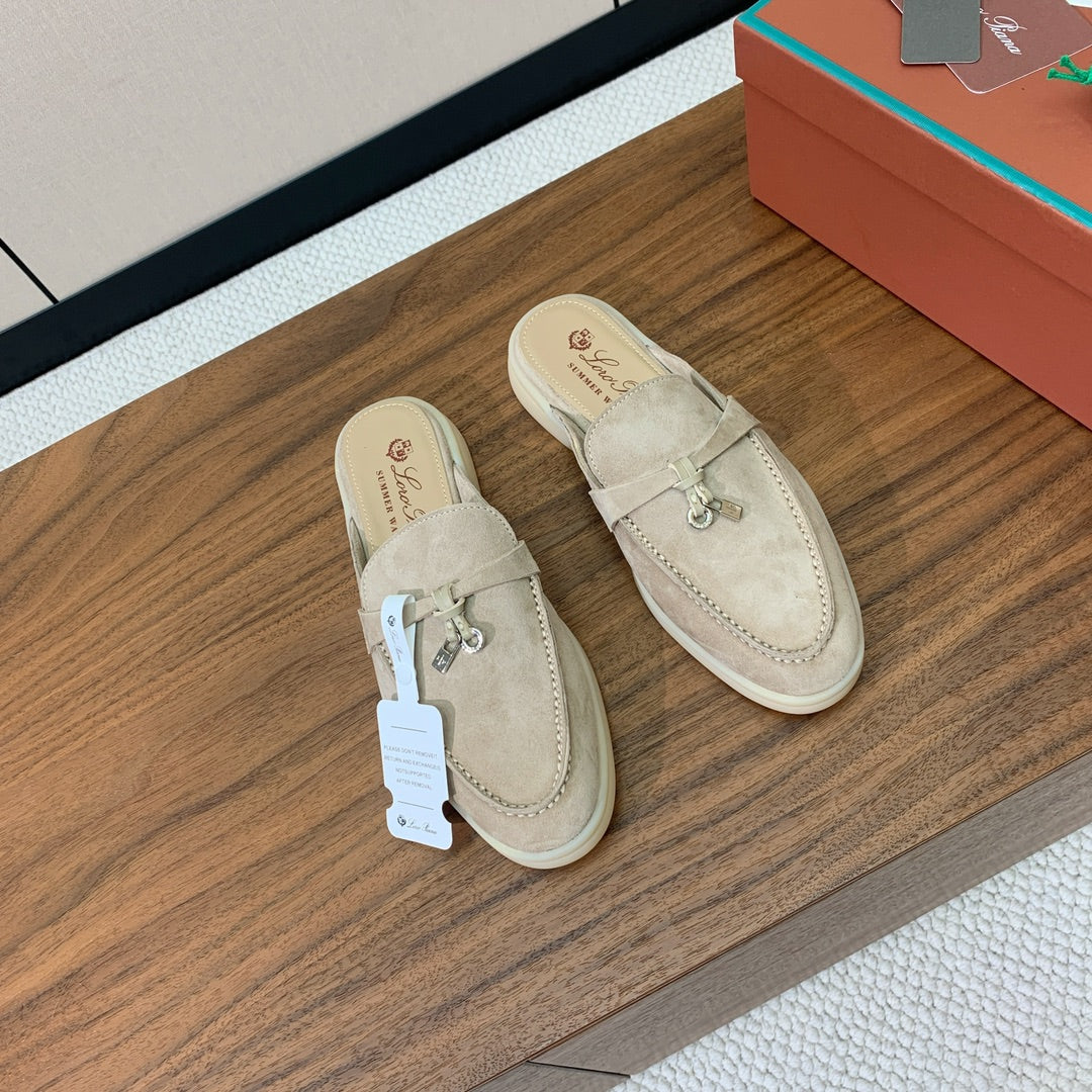Mule Casual Couro Marrom Conforto
