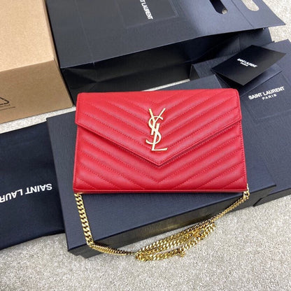 Bolsa Couro Vermelho