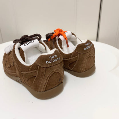 Tênis Infantil Runner Marrom Detalhe Lateral