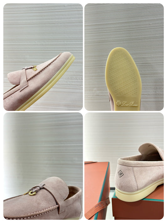 Loro Piana Summer Charms Walk Feminino na cor Rosa Névoa, detalhe 3