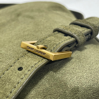 Bolsa Satchel Camurça Verde 37cm