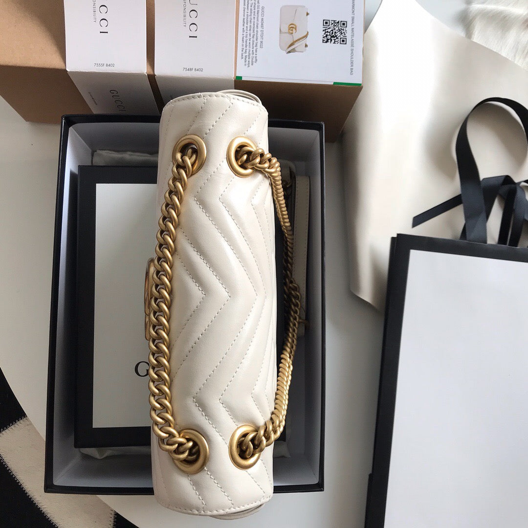 Bolsa Pequena Couro Branco Letras Entrelaçadas Small