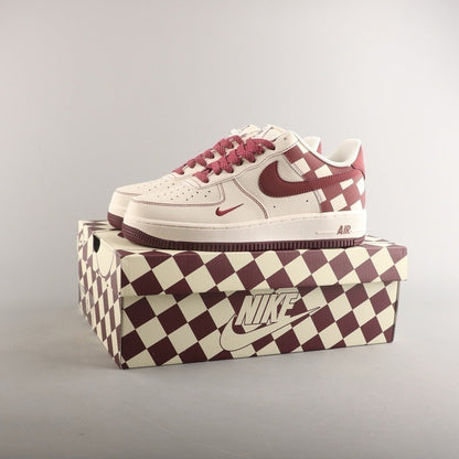 Tênis Cano Baixo Couro Off-Branco Vermelho Escuro