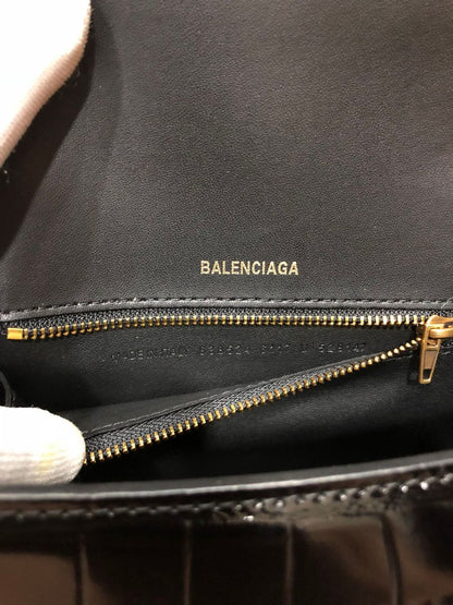 Bolsa Satchel Couro Cinza Corpo Estruturado XS