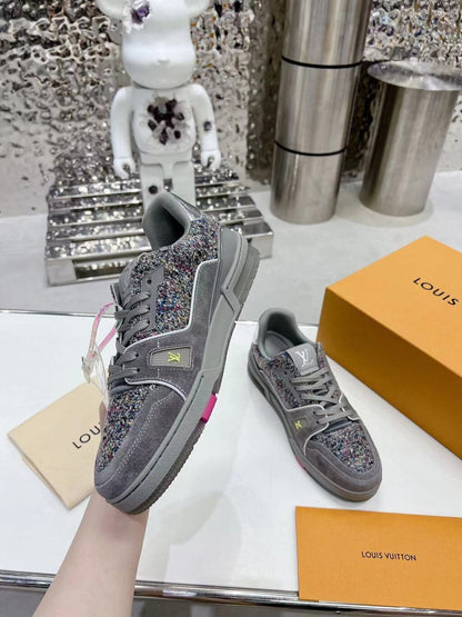 Tênis Casual Cinza Multicolorido