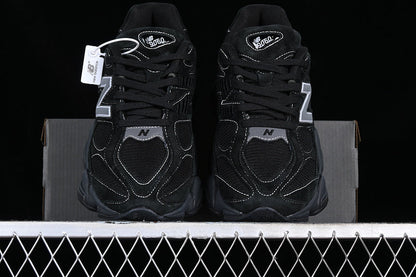Tênis Runner Malha Preto Cinza e Branco