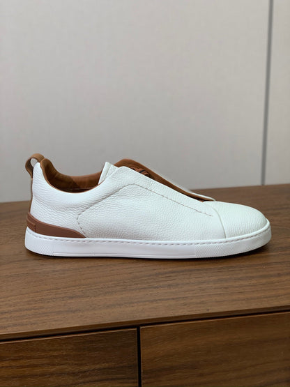 Mocassim Couro Costura Tripla