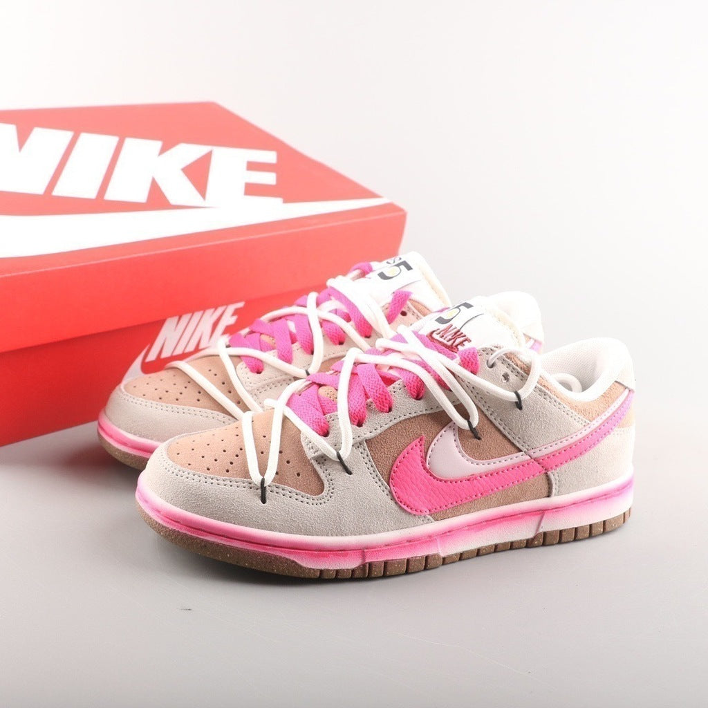 Tênis Cano Baixo Couro Swoosh Lateral