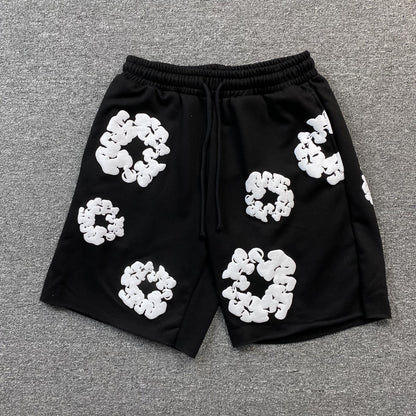 Shorts Moletom Algodão Estampa Frontal