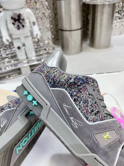 Tênis Casual Cinza Multicolorido
