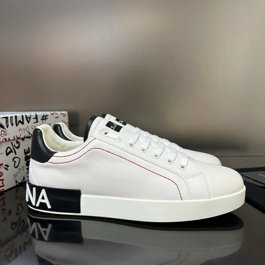 Tênis Couro Branco Casual Conforto