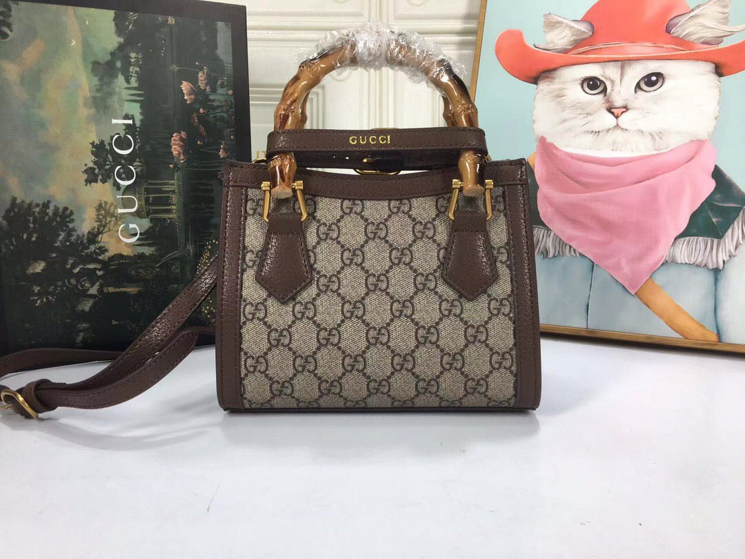 Bolsa Tote Couro Padrão Entrelaçado Camel e Preto Pequena