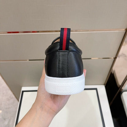 Tênis Slip-On Lona Padrão Entrelaçado Marrom e Bege