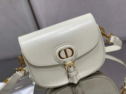 Bolsa Estruturada Couro Branco Alça Corrente