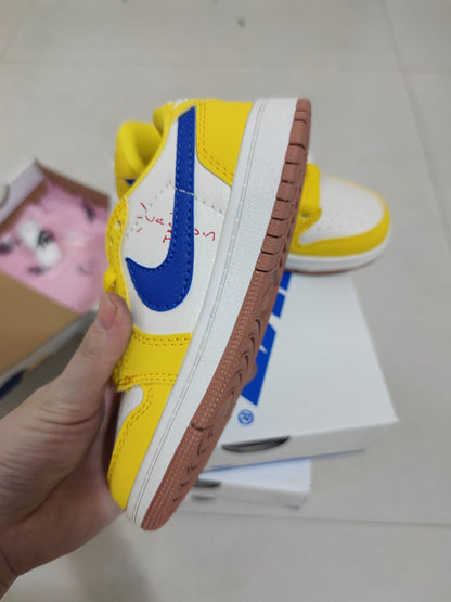 Tênis Cano Alto Basquete Infantil Amarelo Detalhes Marrom