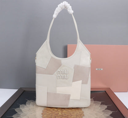 Bolsa Couro Patchwork Multicolorida